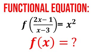 Can You Solve this Functional Equation From OLYMPIAD Exam I SAT I I KVYP I NTSE I GRE I PreMath [upl. by Susejedesoj]