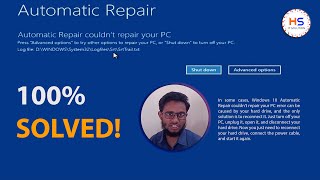 Automatic Repair Couldnt Repair Your PC Windows 10  Automatic Repair Solved  HS IT Solution BD [upl. by Suirauqed]