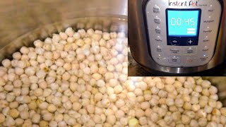 Perfectly cooked Chickpeas unsoaked in Instant Pot [upl. by Rennat]