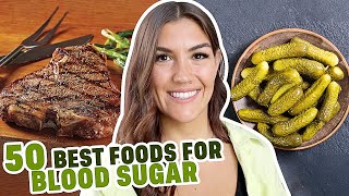 50 Best Foods for Stable Blood Sugar Low Glycemic Food List [upl. by Acired]