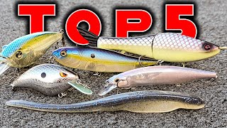 Top 5 Baits For October Bass Fishing [upl. by Noek363]