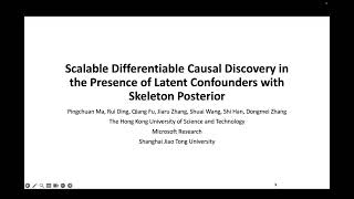 KDD 2024  Scalable Differentiable Causal Discovery [upl. by Yekcor]