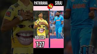 Matheesha Pathirana Vs Mohammad Siraj  Comparison siraj [upl. by Newton]