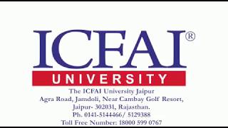 THE ICFAI UNIVERSITY JAIPUR [upl. by Saihttam]