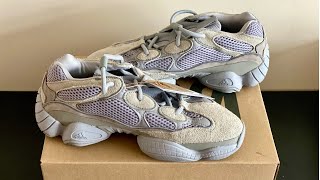 YEEZY 500 STONE SALT UNBOXING [upl. by Ofloda]