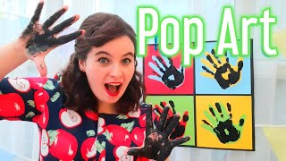 How to make Pop Art Hand Prints in Art Club with Miss Burford [upl. by Relda]