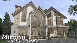 Bloxburg Minimal Family Home  Speedbuild  Roblox Bloxburg [upl. by Ydoj890]