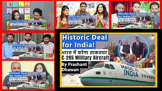 Now India will Produce Powerful C295 Aircraft  PM Modi Inaugurates Historic Plant  Pak Reacts [upl. by Damales104]