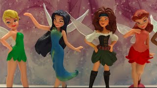 Disney Fairies 7 Figurine Playset Tinker Bell Zarina Silvermist Rosetta Vidia Fawn Iridessa [upl. by Atinob471]