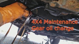 LX470 and Land Cruiser Differential and transfer case Gear oil change [upl. by Cleavland]