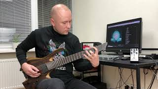 JINJER  Retrospection playthrough using DJENTTONIC pedal and 7string multiscale VALRAVN guitar [upl. by Darlene]