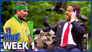 Dave Portnoy Opens Season With a 6 Figure Bet  Barstool Sports Advisors TNF  Brazil Game Week 1 [upl. by Haggar977]