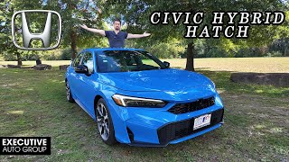 2025 Honda Civic Hybrid Touring Hatchback  Most Efficient Civic Ever [upl. by Chery680]