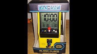 Unboxing PacMan Alarm Clock by Paladone [upl. by Verity]