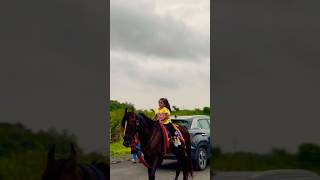 Horse 🐎 Riding  horse horses ghoda horseriding horselover ytvideo shortsfeed dhruhi [upl. by Iline163]