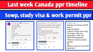 Last week important ppr timeline Todays ppr request timeline canada  Latest Canada PPR [upl. by Afrika]