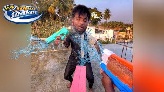 NERF WATER GUN GAME  SUPER SOAKER  Nerf First Person Shooter  gun fight game nerf trending [upl. by Narrad]