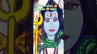 mahadev drawing 🙏  shorts painting video easydawing shortsdrawing art shorts short [upl. by Alburga]