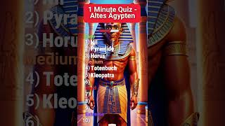 Bist du ein ÄgyptenExperte 🏺 Teste dein Wissen im Quiz über das Alte Ägypten HistoryFlash [upl. by Sdlonyer763]