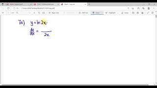 T9 Q9a Differentiate Logarithmic Function SM015 [upl. by Jr]