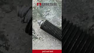 Pullout test for m16 anchor bolt using HM500 anchoring epoxy [upl. by Fulmis]