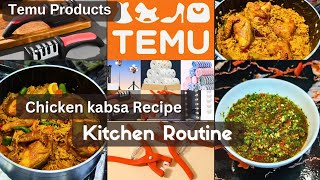 my kitchen routine  Arabic kabsa rice  tomato chutney  cheap Temu products mylifeinriyadh [upl. by Annav225]