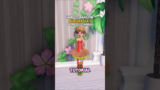 how to do BURGER HAT HACK on DRESS TO IMPRESS  Tutorial dresstoimpress roblox dti [upl. by Yrrem]