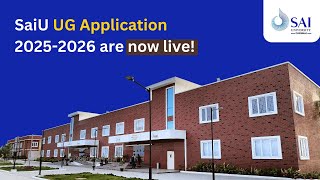 Sai University is now accepting applications for its multidisciplinary UG programs 202526 [upl. by Yht179]