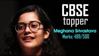 CBSE Topper 2018  Meghna Srivastava exclusive interview on India TV  CBSE Class 12th Topper [upl. by Jennica433]