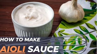 HOW TO MAKE BEST AILOI SAUCE  SAUCE IDEAS [upl. by Alliuqal528]