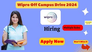 Wipro Off Campus 2024  Data analyst Python Developer Associate role [upl. by Martita]