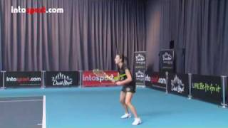 Tennis Topspin Forehand Technique [upl. by Yellek36]