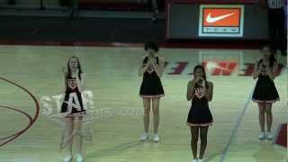 Paris Jackson shows off her new edgy hairstyle while cheerleading at a basketball game in LA [upl. by Nimar]