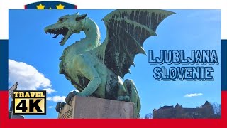 Slovénie 🇸🇮  La Capitale Ljubljana  Visite Complète de la Ville  Lieux Importants à Voir [upl. by Darcie]