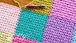 The Crochet C2C Granny Square JAYG Method [upl. by Elisee]