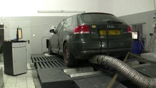 Audi A3 20 TDI 16V 140KM BKD z turbo BRD chiptuning 197KM DYNOSOFT [upl. by Aiekat]