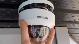 HIKVISION Dome PoE IP Security Camera Installation Guide [upl. by Norvol885]