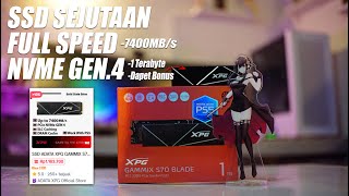 SSD Kenceng Murah Bisa untuk PS5  XPG GAMMIX S70 BLADE 1TB [upl. by Rosenwald802]