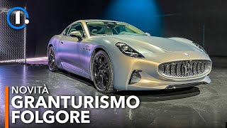 Tre MOTORI e 1200 CV per la Maserati GranTurismo elettrica [upl. by Llednahc]