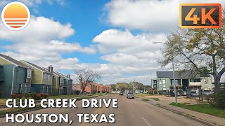 Club Creek Drive in Houston Texas Drive with me [upl. by Trainer]