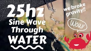 25HZ Sine Wave Through Water [upl. by Debbee]