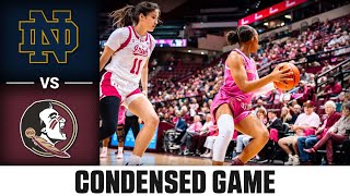 Notre Dame vs Florida State Condensed Game  202324 ACC Women’s Basketball [upl. by Stannwood848]