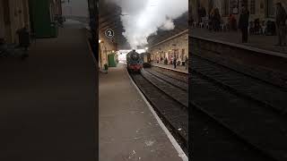 STEAM ENGINEB R 44806 AT PICKERING STATION25 10 24NEIL HAYTON RAILWAY MEMORIES railway train [upl. by Corry905]