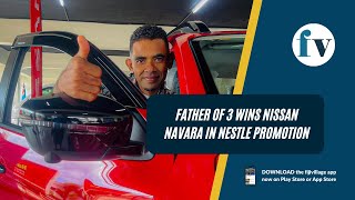 Father of 3 wins Nissan Navara in Nestle promotion  20032023 [upl. by Aryc]