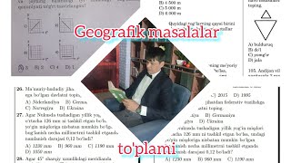 Geografik masalalar 10 ga yaqin turli masalalarning ishlanish usullari [upl. by Toolis5]