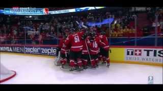 12Final SWITZERLAND  USA 30 █ IIHF WC 2013 █ Goals Eishockey WM Halbfinale Schweiz [upl. by Eelyram550]