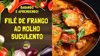 RECEITA DE FRANGO AO MOLHO SIMPLES DESCOMPLICADO E FICA DELICIOSO [upl. by Ahsiekam]