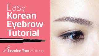 HOW TO  Korean Eyebrow Tutorial  DEMO  BROW COMPARISON [upl. by Lightman187]