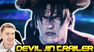 Devil Jin Trailer Reaction Maining Him And Kazuya [upl. by Akirehc]