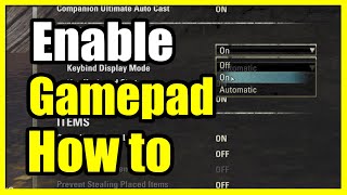 How to Use a Controller on Elder Scrolls Online PC Enable Gamepad [upl. by Aicercul]